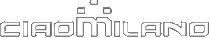 CiaoMilano white on black logo