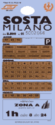 the 'Sosta Milano' ticket