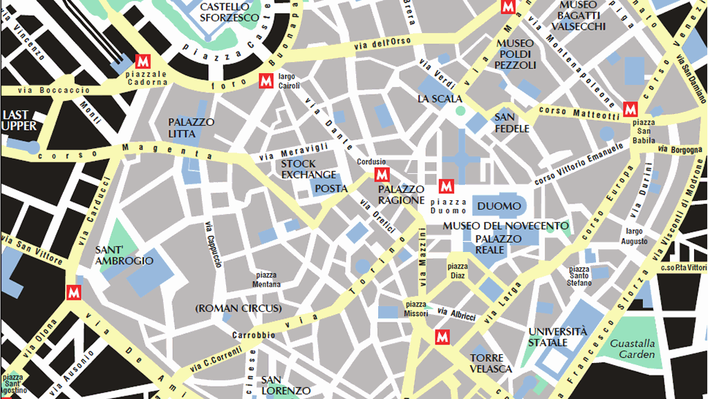 CiaoMilano .:. City Center Map